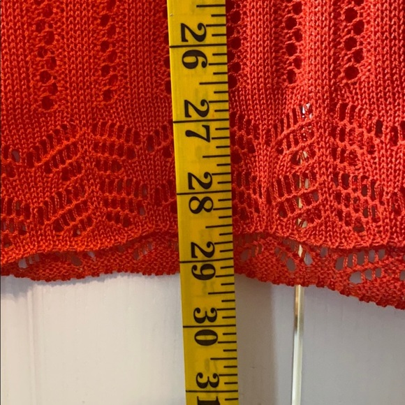 Woman knit blouse size M orange - Picture 6 of 10